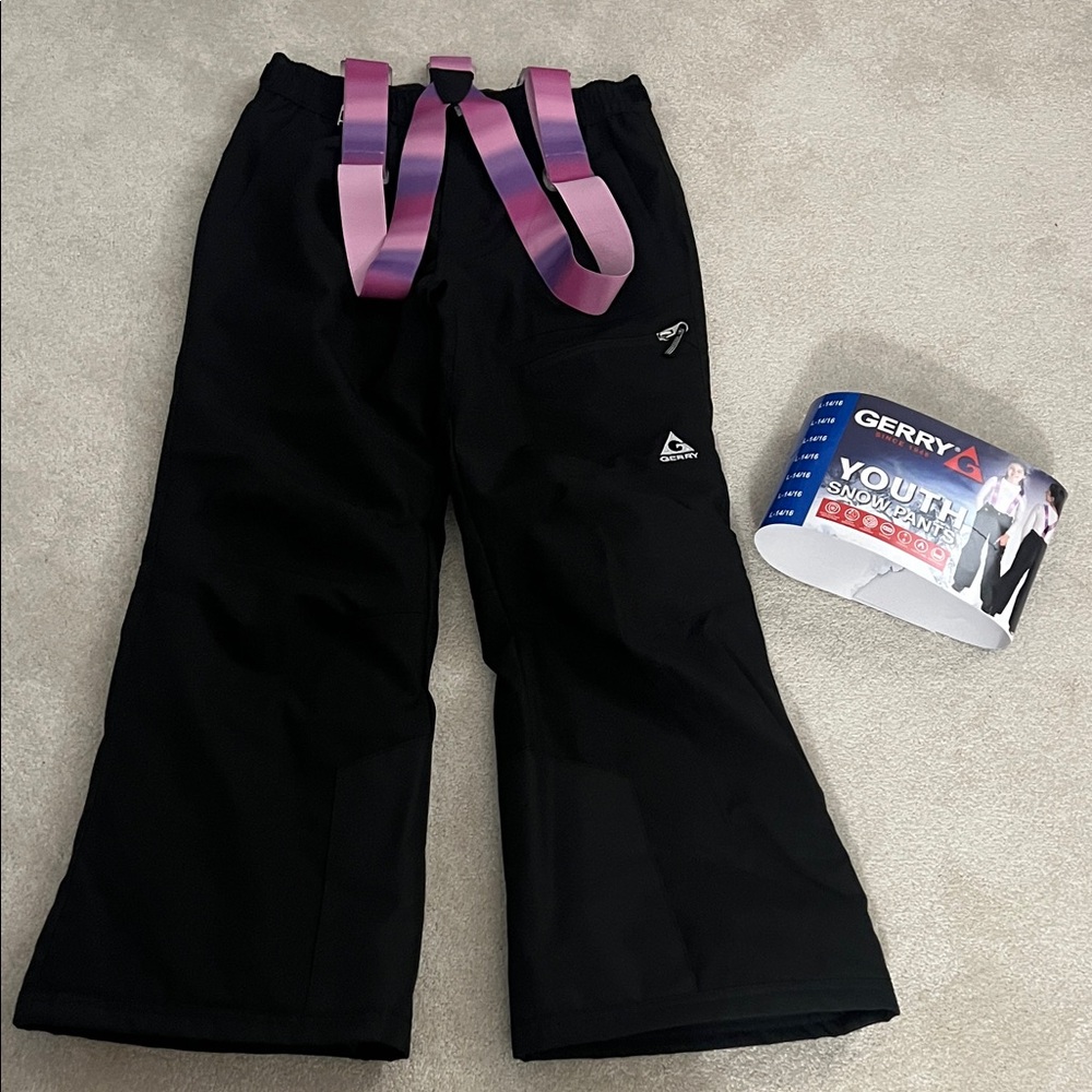 Gerry Weber Kids Black Overalls with Purple Straps